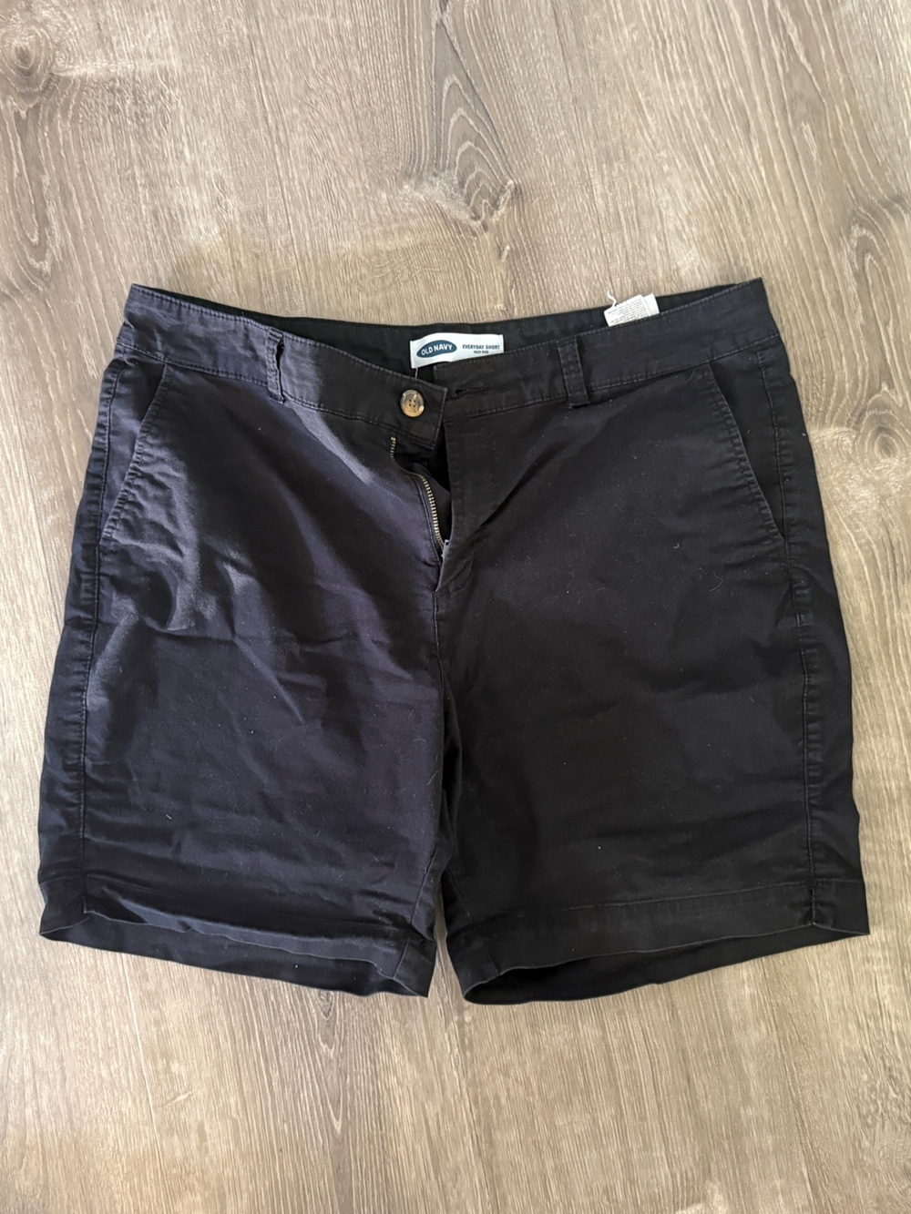 Old Navy Black Everyday Shorts with Button Detail
